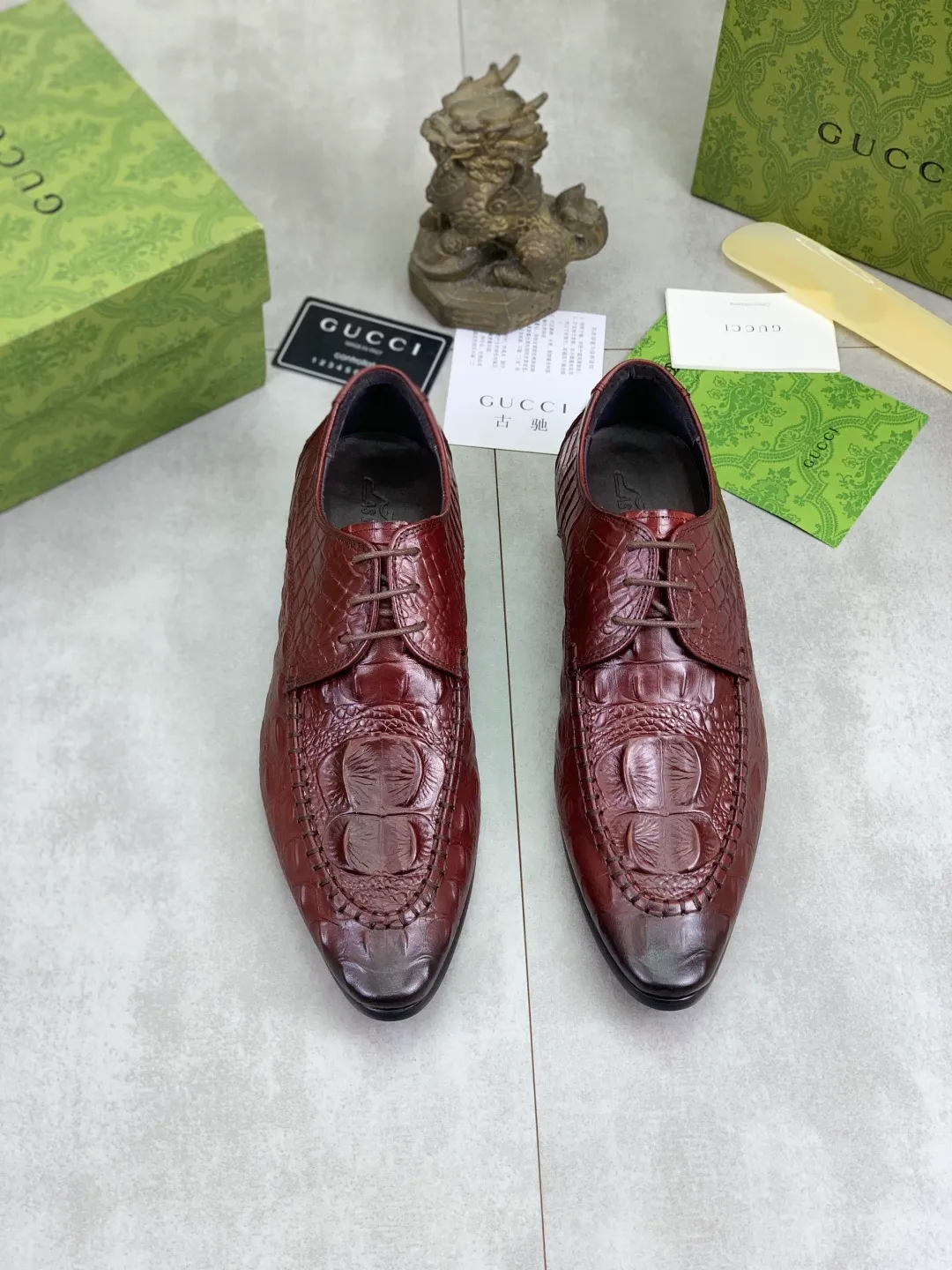 Men's Men's Shoes 💰P500 [New Style] 💰💎💎💎 [Gucci] GUCCI high-end men's formal business leather shoes, original order 1:1! Original imported high-end calfskin, original metal buckle, imported first-layer pigskin lining for feet, original high-end outsole, men's shoe size: 38-44